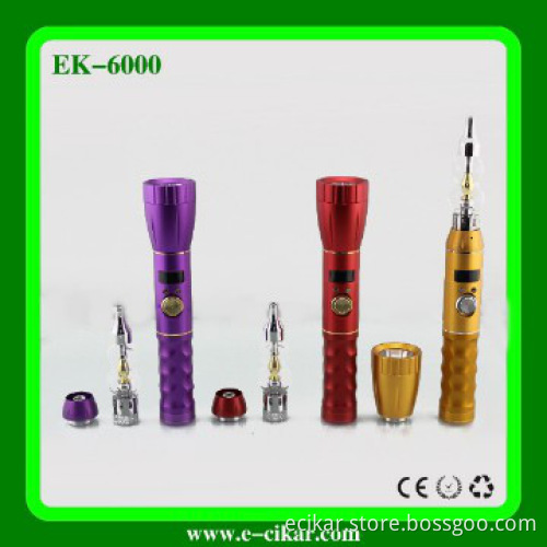 2014 fashion e cigarette E6000 flashlight cigarette hot sale e cigaret